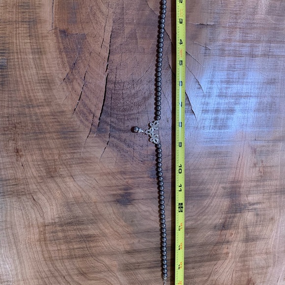 Black Pearl Necklace and Earring Set - free gift with purchase - Picture 5 of 6